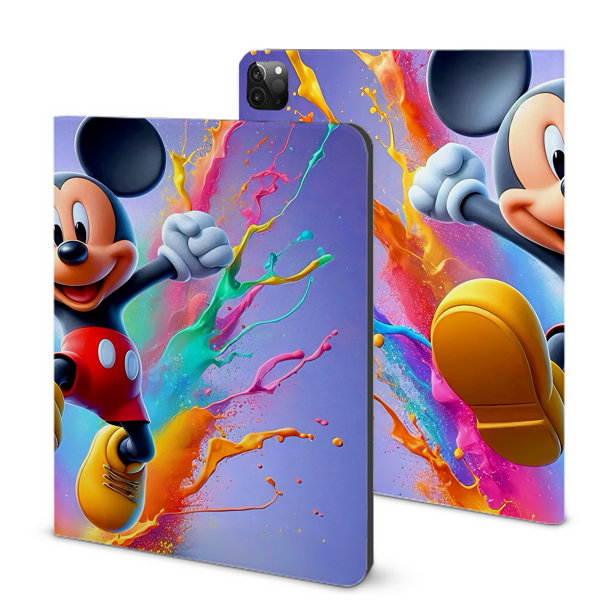 （画像用） ミッキーマウス Mickey Mouse IPadケース ペンホルダー付き ブックスタイルデザイン